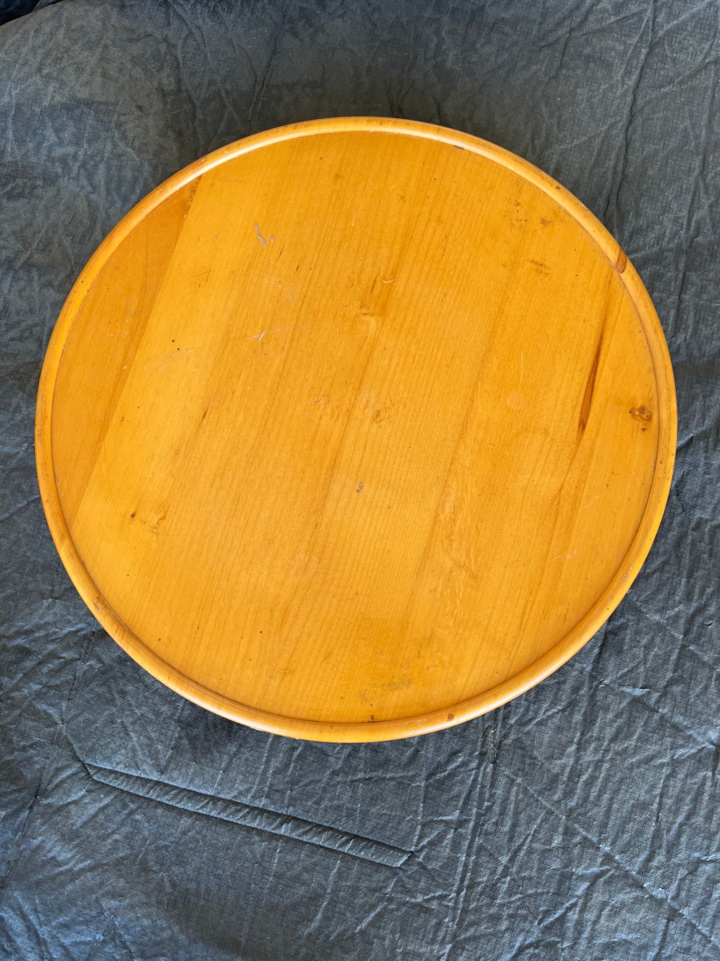 Antique rotating table top.