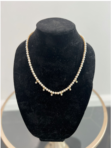 MAJORICA PEARL NECKLACE WITH CRYSTALS