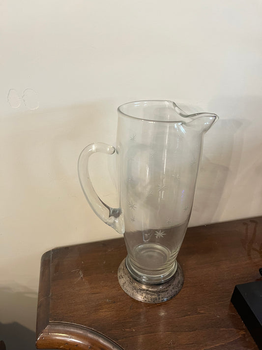 ANTIQUE BEAUTIFUL CRYSTAL WATER PITCHER