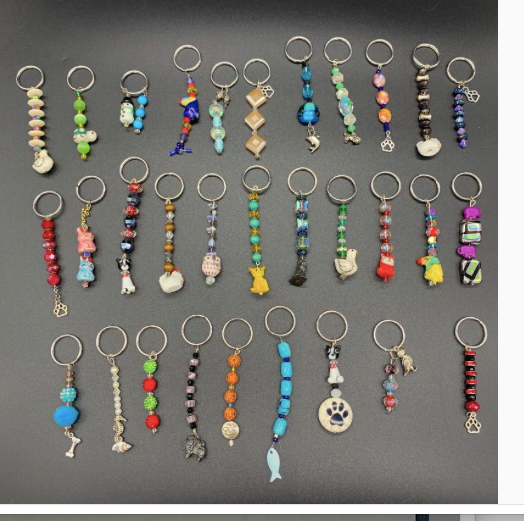 Animal Keychain,Crystal Keychain,Glass Keychain,Wood Keychain,Christmas Gift,Hanukkah Gift,Birthday Gift,Small Gift,Keychain,Child Gift, $15